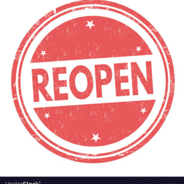 We are re-opening!