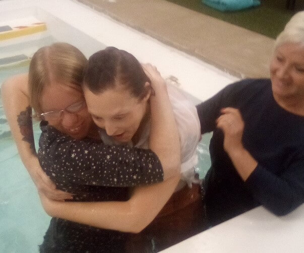 Judy was baptised yesterday! Earls Colne Baptist Church